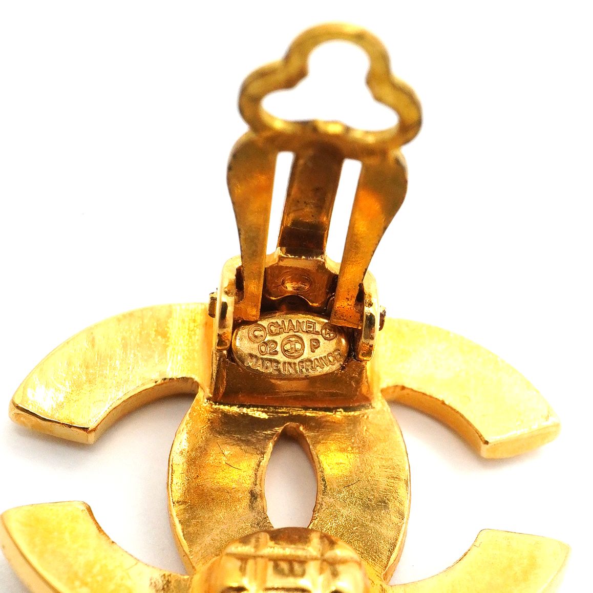 Chanel Earrings CC Logo Gold Plated — view 4