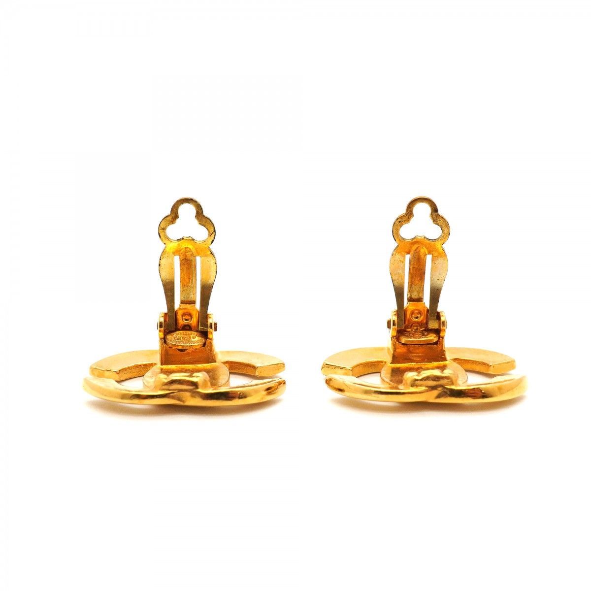 Chanel Earrings CC Logo Gold Plated — view 6