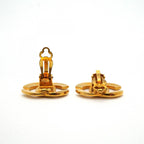 Chanel Earrings CC Logo Gold Plated — view 3
