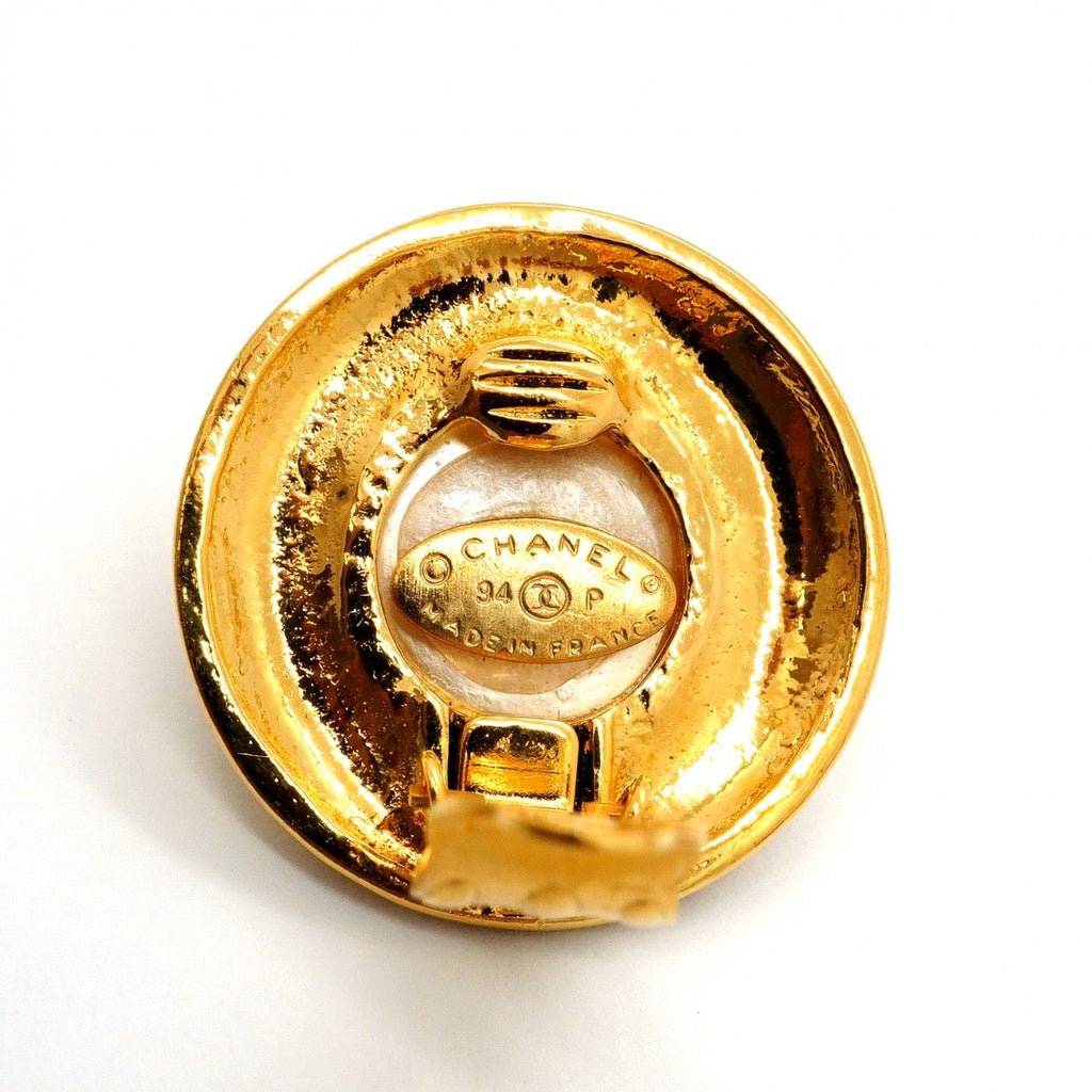 Chanel Earrings CC Logo Round — view 4