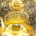 Chanel Earrings Vintage CC Logo Round — view 4