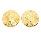 Chanel Earrings Vintage CC Logo Round