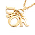 Dior Necklace Logo Gold Plated