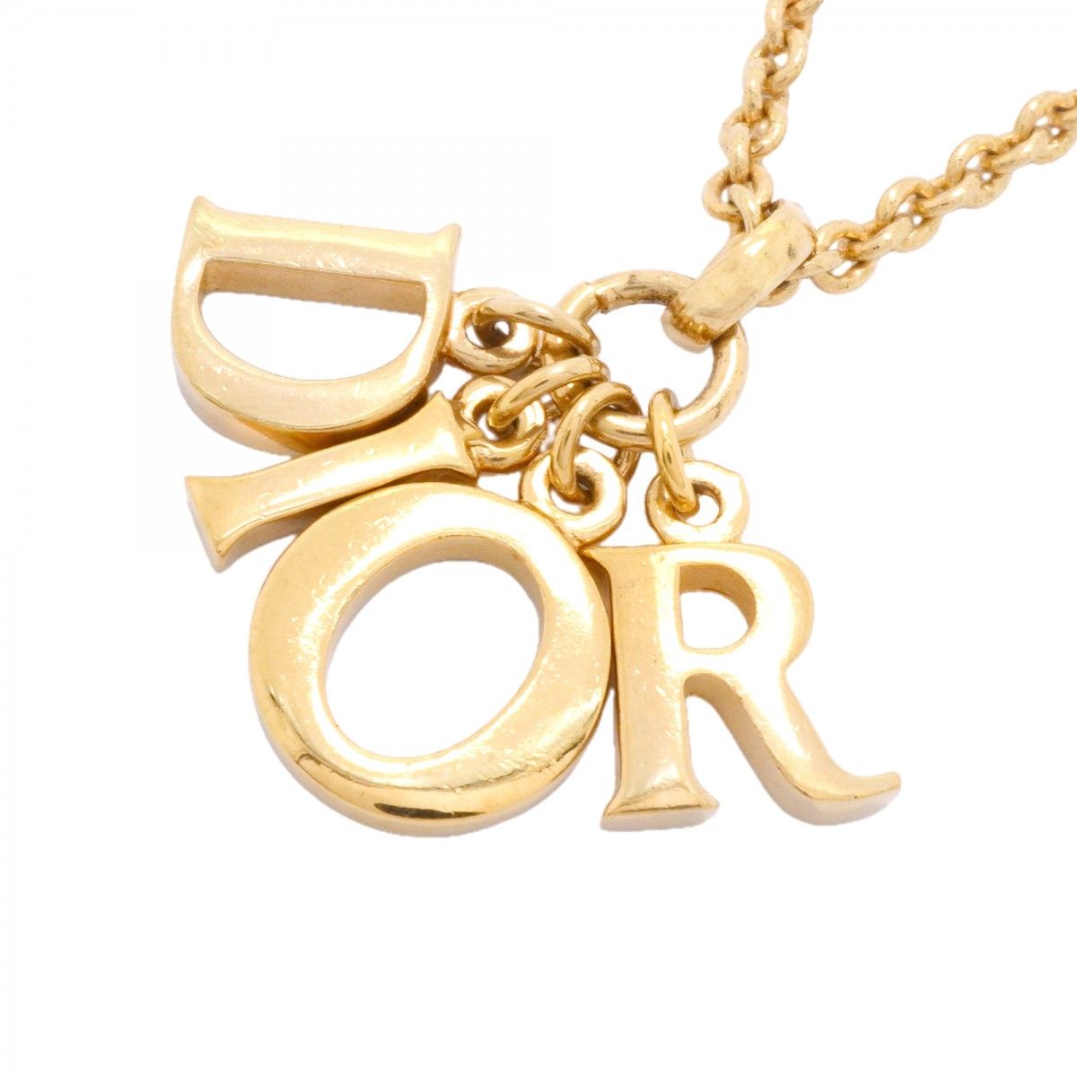 Dior Necklace Logo Gold Plated