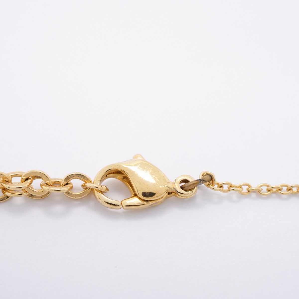 Dior Necklace CD Logo Heart Motif Gold Plated — view 4