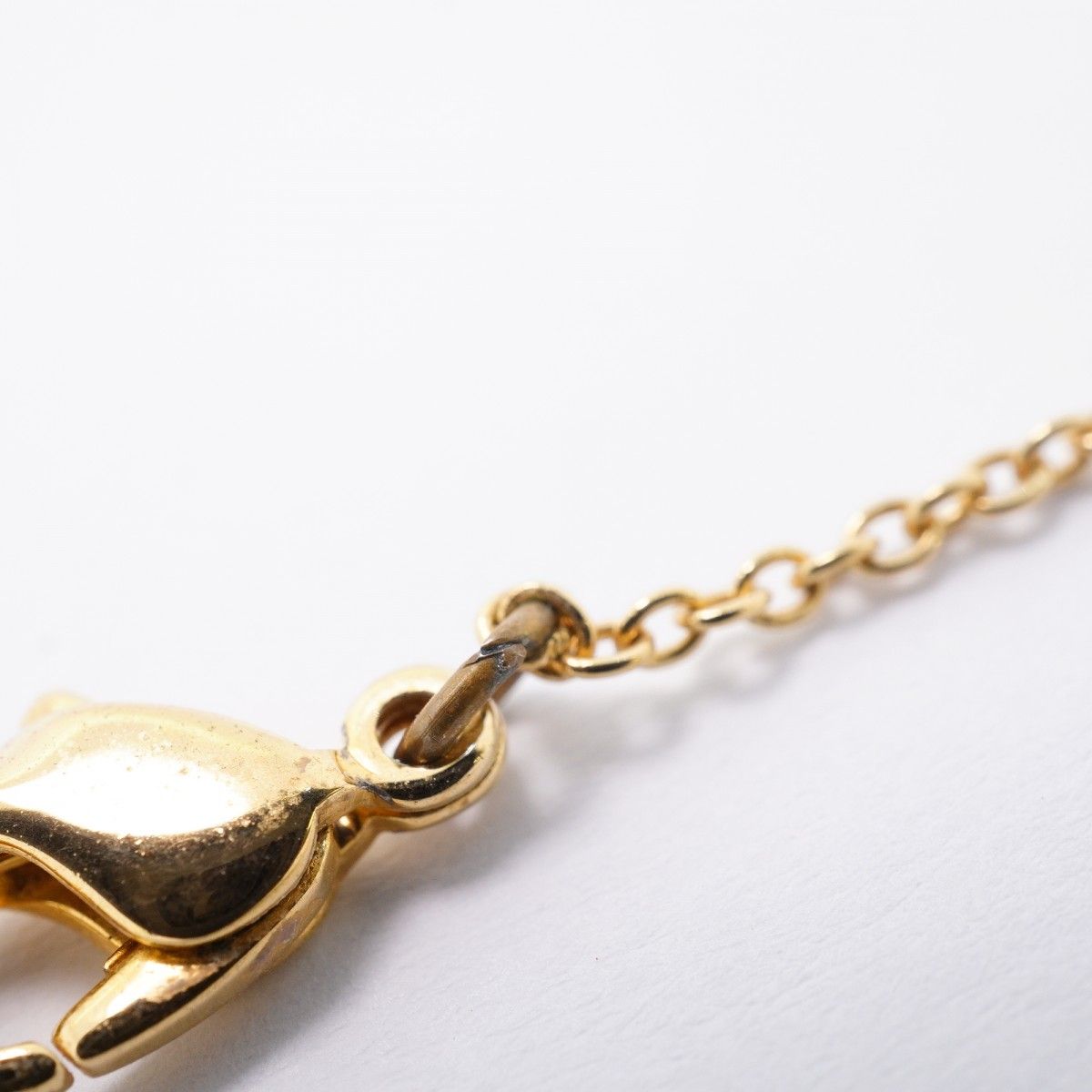 Dior Necklace CD Logo Heart Motif Gold Plated — view 7