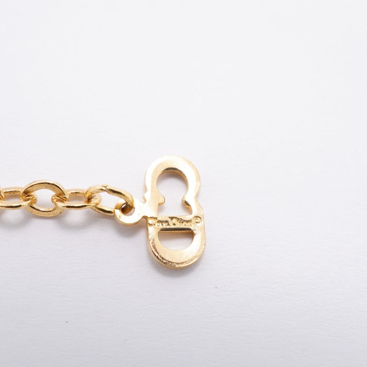 Dior Necklace CD Logo Heart Motif Gold Plated — view 5