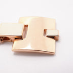 Hermes Necklace Irene Gold Plated Ivory Pink — view 7