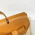 Hermes Backpack Herbag a Dos PM Toile GM Natural Silver — view 6