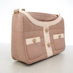 Chanel Shoulder Bag Girl Lambskin Pink Beige Gold — view 2
