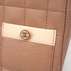 Chanel Shoulder Bag Girl Lambskin Pink Beige Gold — view 8