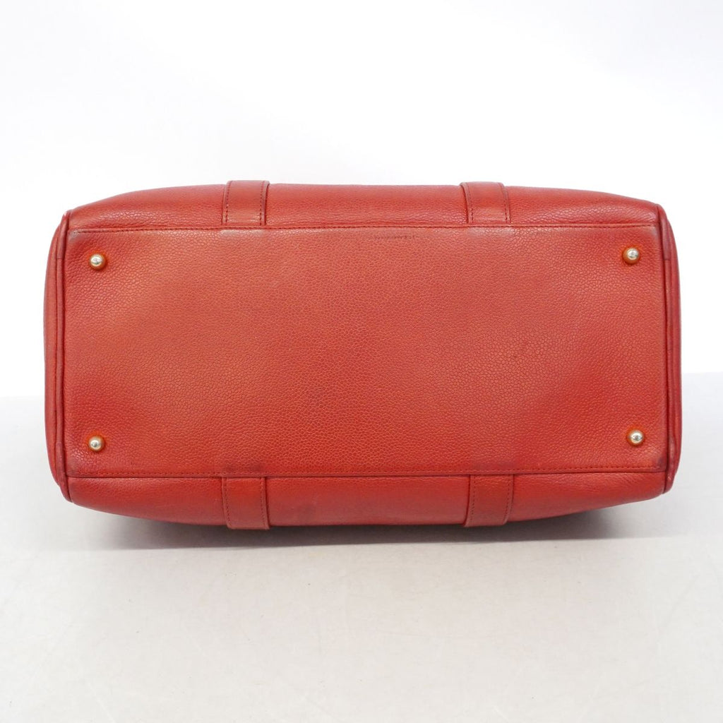Chanel Handbag Caviar Leather Red Gold — view 3