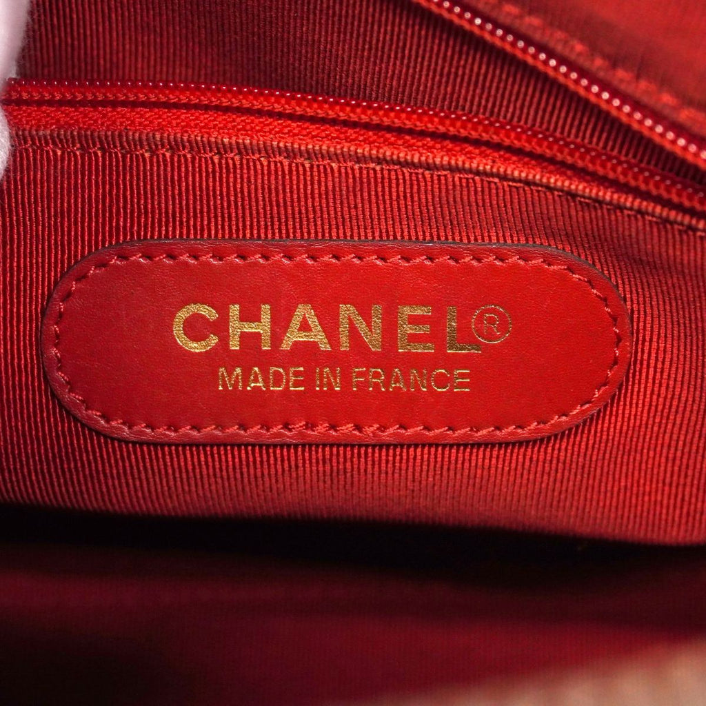 Chanel Handbag Caviar Leather Red Gold — view 5