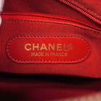 Chanel Handbag Caviar Leather Red Gold — view 5