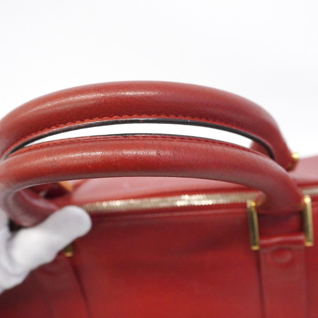 Chanel Handbag Caviar Leather Red Gold — view 7