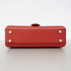 Gucci Handbag Interlocking Leather Red Champagne Gold 2-Way — view 3