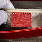Gucci Handbag Interlocking Leather Red Champagne Gold 2-Way — view 5