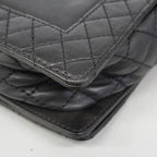 Chanel Shoulder Bag Boy Calf Black Silver — view 6