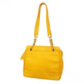 Chanel Shoulder Bag Triple Coco Caviar Leather Yellow Gold