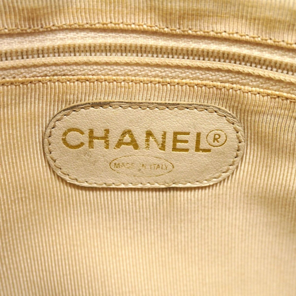 Chanel Shoulder Bag Triple Coco Caviar Leather Yellow Gold — view 5