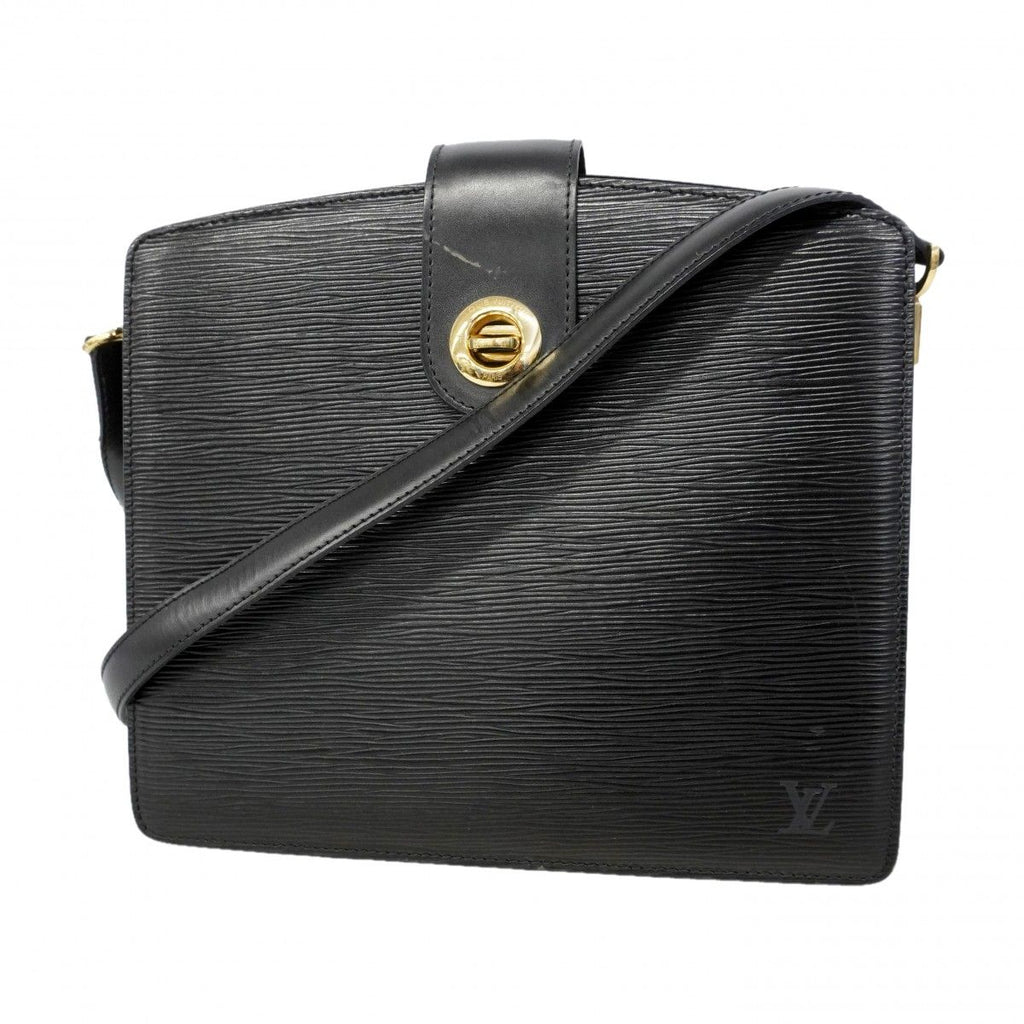 Louis Vuitton Shoulder Bag Epi Capuchin Noir