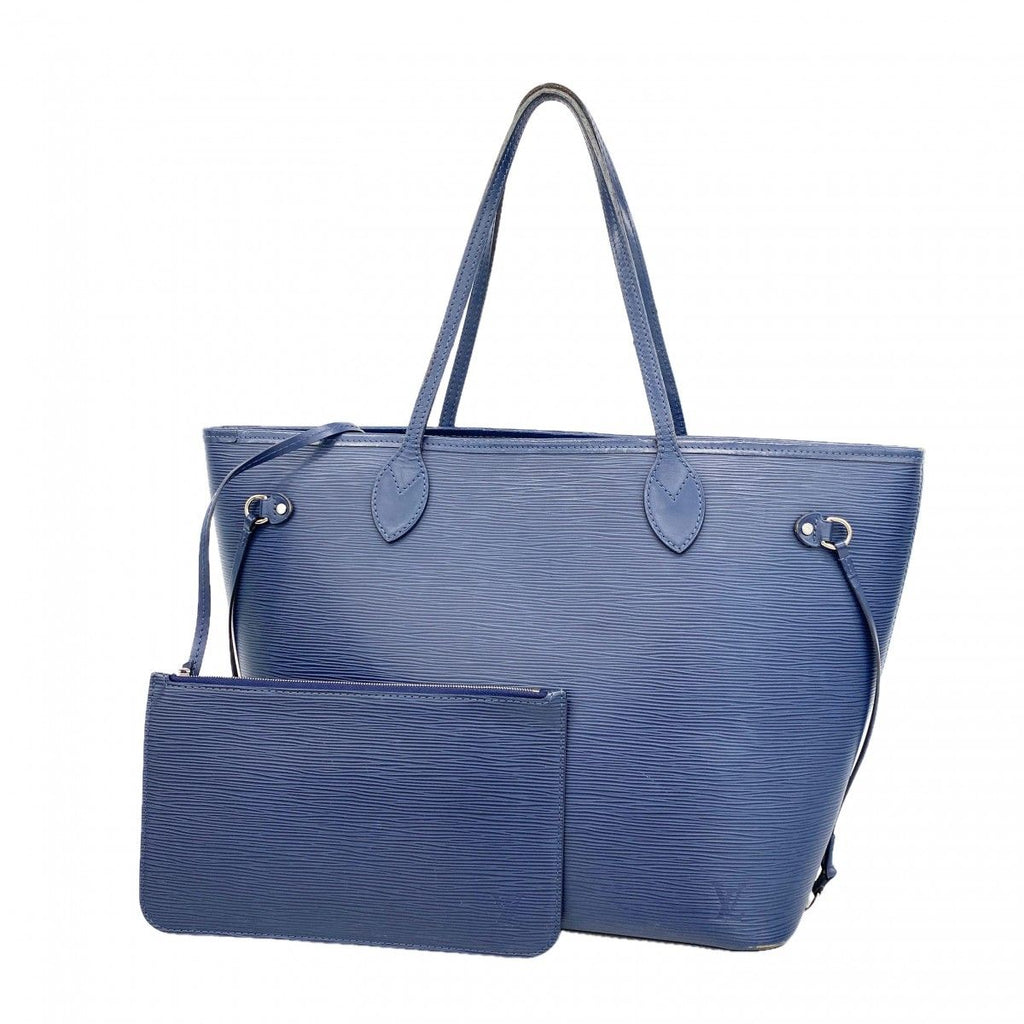 Louis Vuitton Tote Epi Neverfull MM Andigo Blue