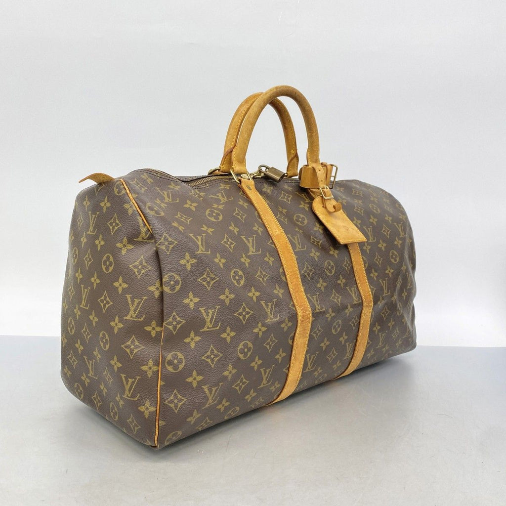 Louis Vuitton Boston Bag Monogram Keepall 50 Brown — view 2