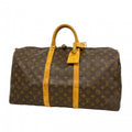 Louis Vuitton Boston Bag Monogram Keepall 50 Brown