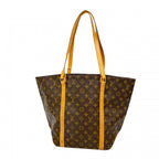 Louis Vuitton Shoulder Bag Monogram Sac Shopping Brown