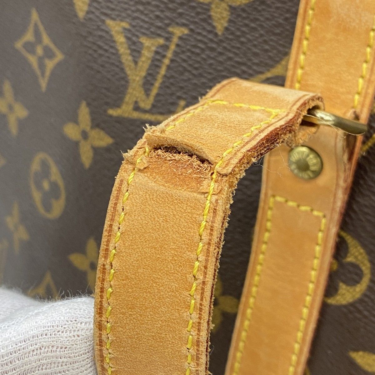 Louis Vuitton Shoulder Bag Monogram Sac Shopping Brown — view 7