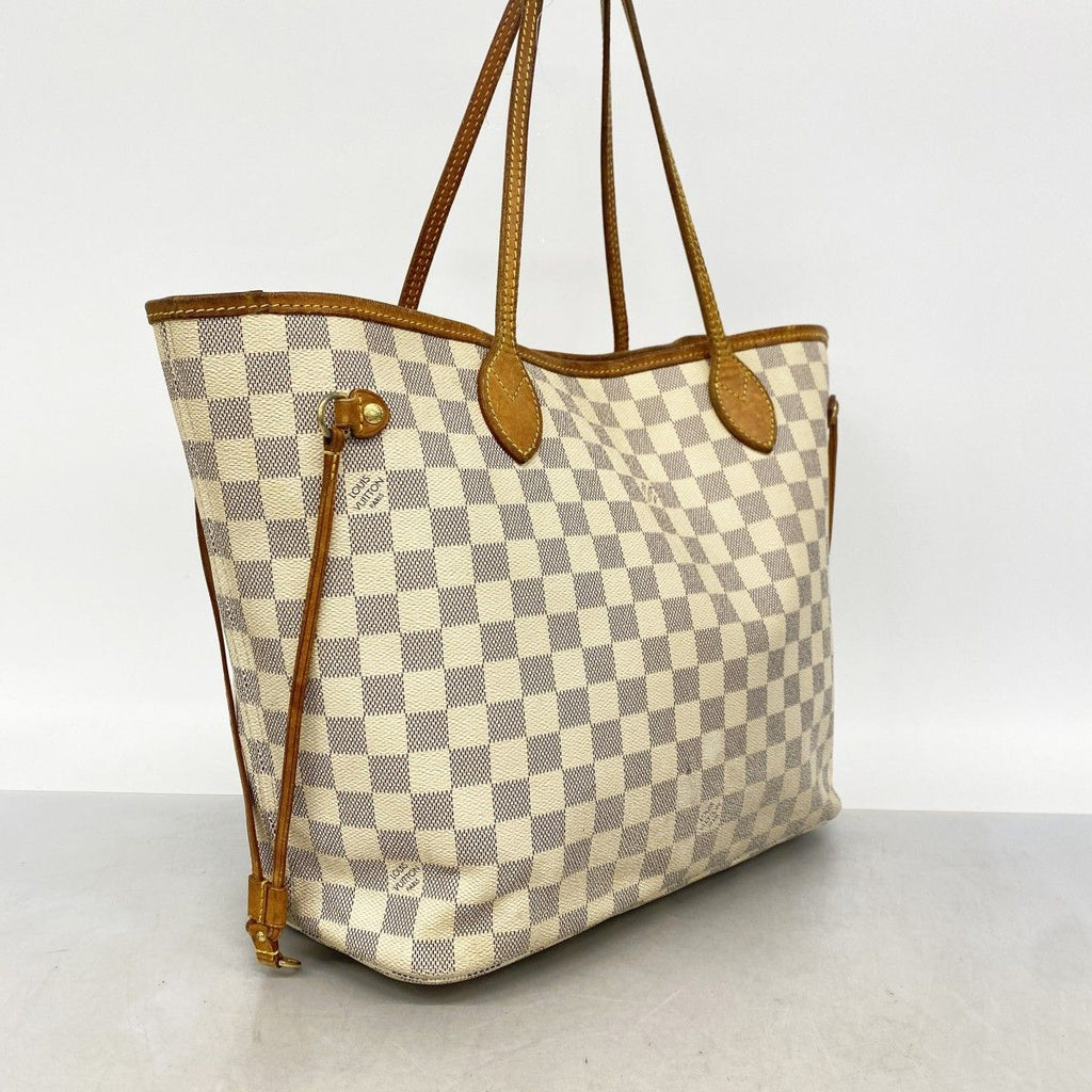 Louis Vuitton Tote Damier Azur Neverfull MM White — view 2