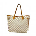Louis Vuitton Tote Damier Azur Neverfull MM White
