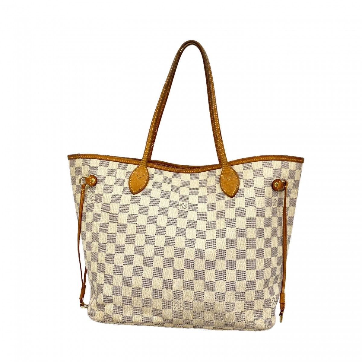 Louis Vuitton Tote Damier Azur Neverfull MM White
