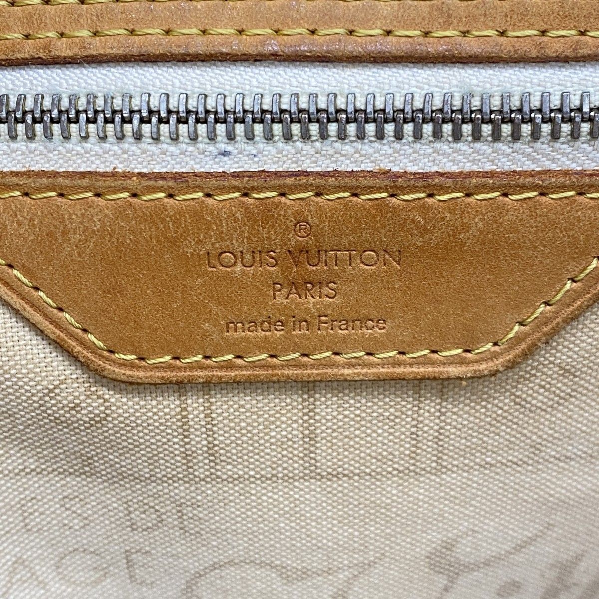 Louis Vuitton Tote Damier Azur Neverfull MM White — view 5