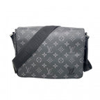 Louis Vuitton Shoulder Bag Monogram Eclipse District Black