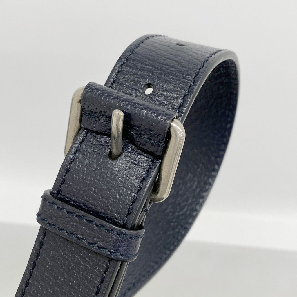 Gucci Shoulder Bag Ophidia Leather Navy Silver — view 8