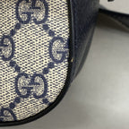 Gucci Shoulder Bag Ophidia Leather Navy Silver — view 6