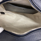 Gucci Shoulder Bag Ophidia Leather Navy Silver — view 4
