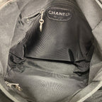 Chanel Backpack Lambskin Black Silver — view 4