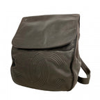 Chanel Backpack Lambskin Black Silver
