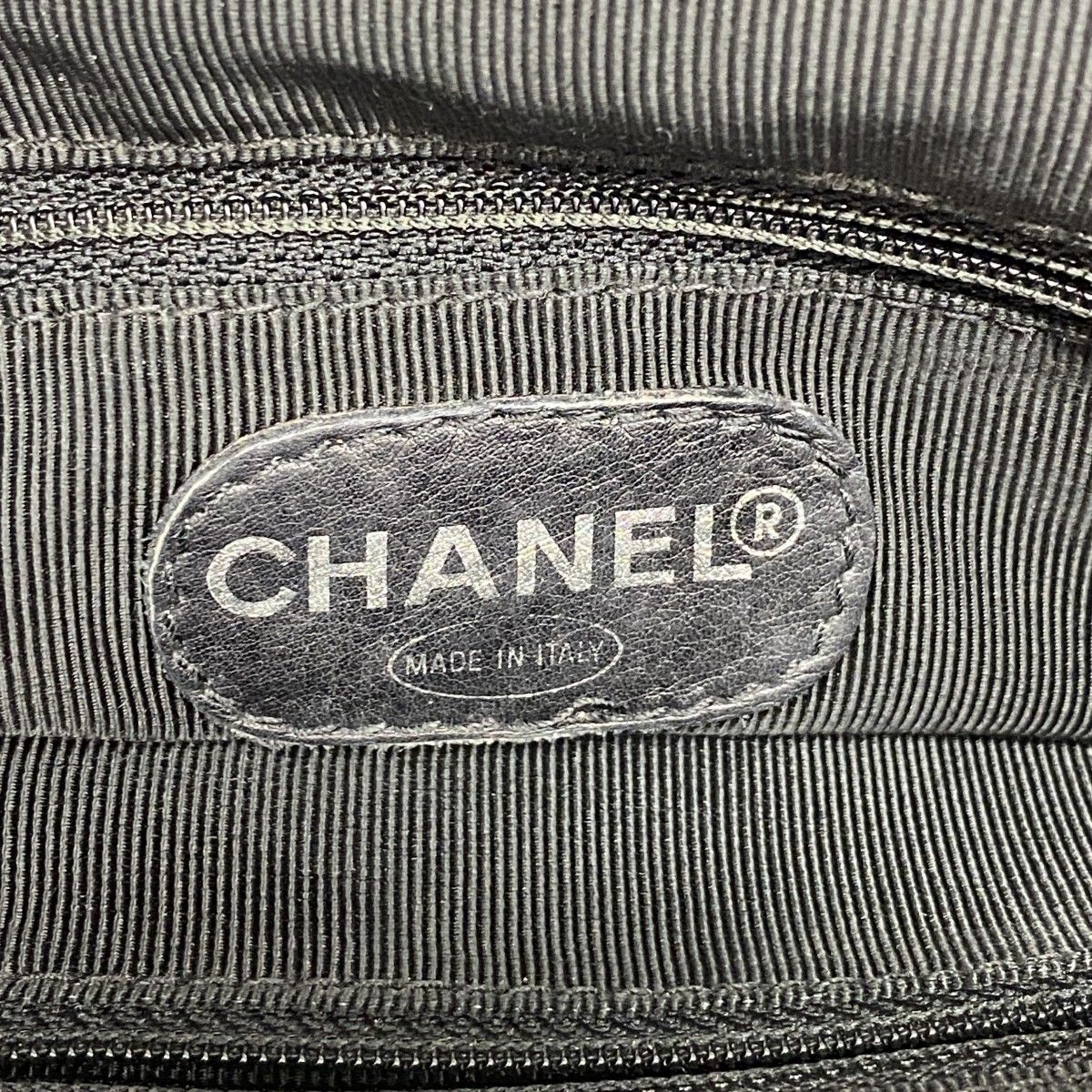 Chanel Backpack Lambskin Black Silver — view 5