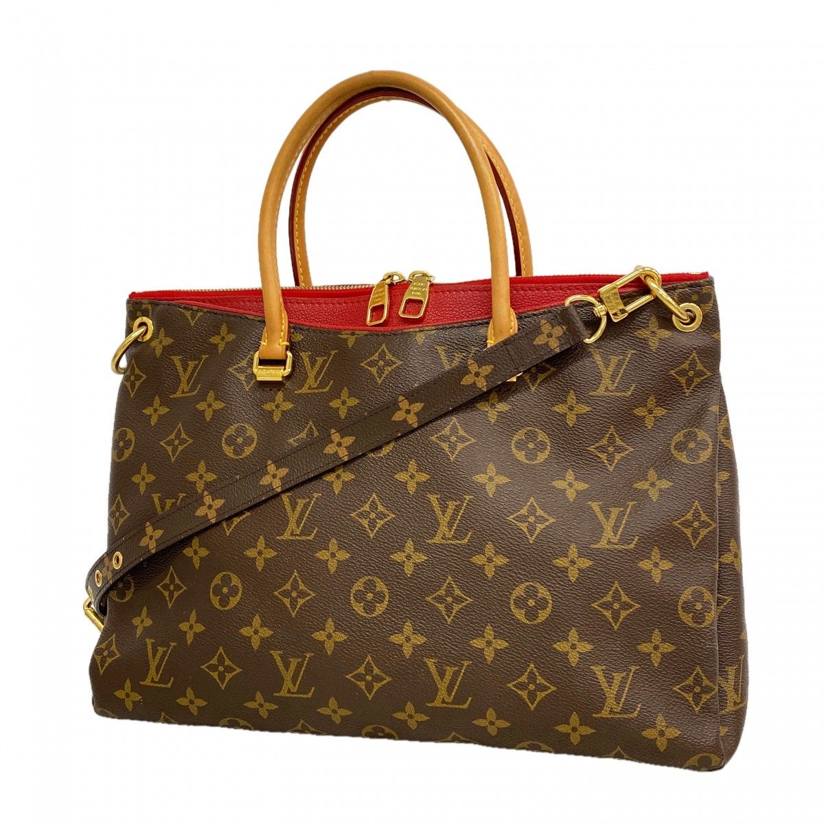 Louis Vuitton Handbag Monogram Pallas Cerise 2-Way