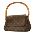 Louis Vuitton Shoulder Bag Monogram Mini Looping Brown
