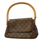Louis Vuitton Shoulder Bag Monogram Mini Looping Brown