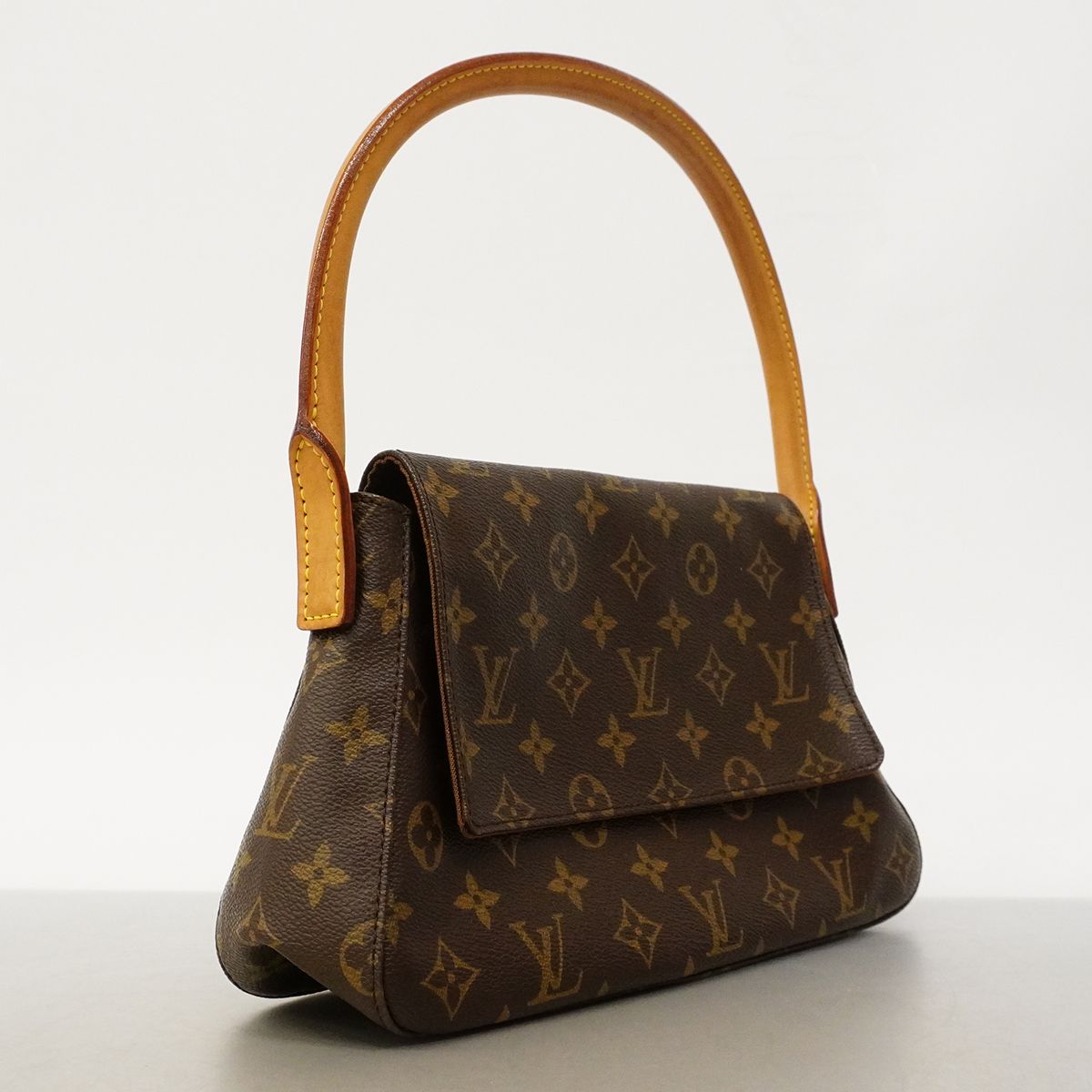 Louis Vuitton Shoulder Bag Monogram Mini Looping Brown — view 2