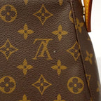Louis Vuitton Shoulder Bag Monogram Mini Looping Brown — view 6