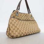 Gucci Shoulder Bag GG Canvas Brown Silver — view 2