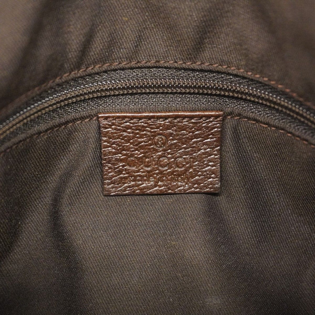 Gucci Shoulder Bag GG Canvas Brown Silver — view 5