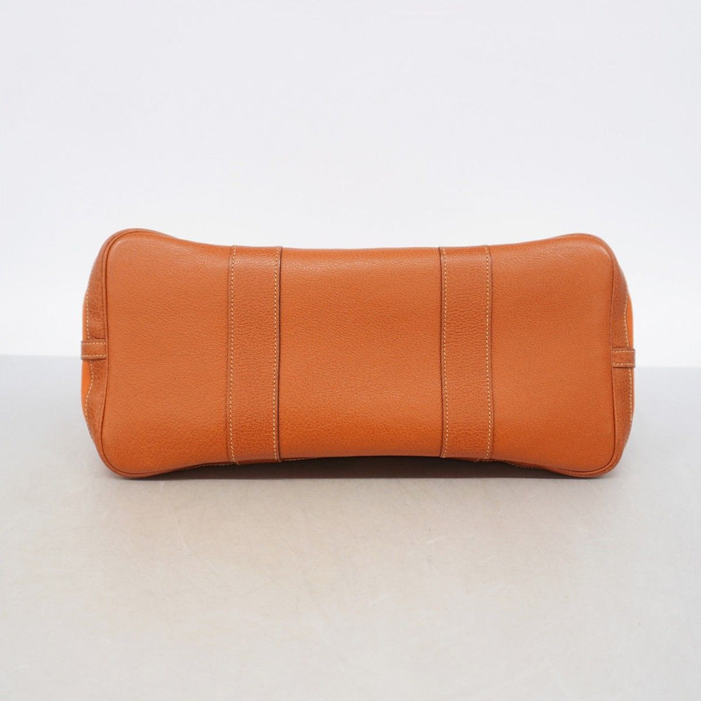 Hermes Tote Garden Party PM Toile Officier Orange Silver — view 3