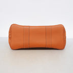 Hermes Tote Garden Party PM Toile Officier Orange Silver — view 3